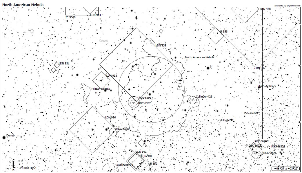 NGC7000 Chart