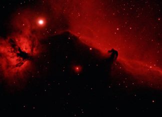 Pferdekopfnebel mit DSLR in H-Alpha